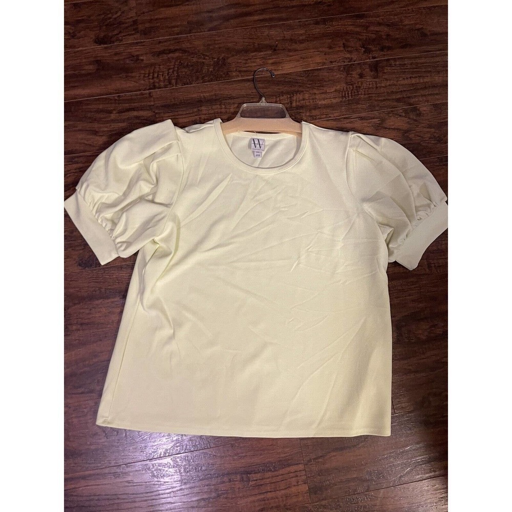 Worthington Women Top Blouse Stretch Size XXL Lime